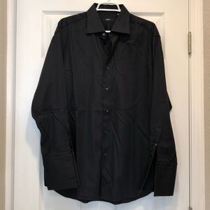 Hugo Boss French Cuff Black Dress Shirt